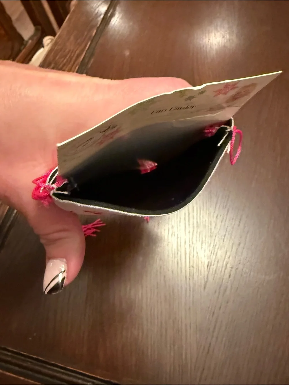 Hot Pink Fringe Can Cooler with 